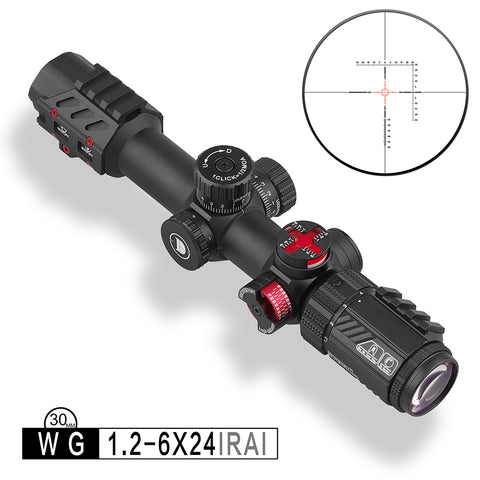 Discovery WG 1.2-6X24 IRAI Short range Tactical Riflescopes Illuminated 30mm Tube