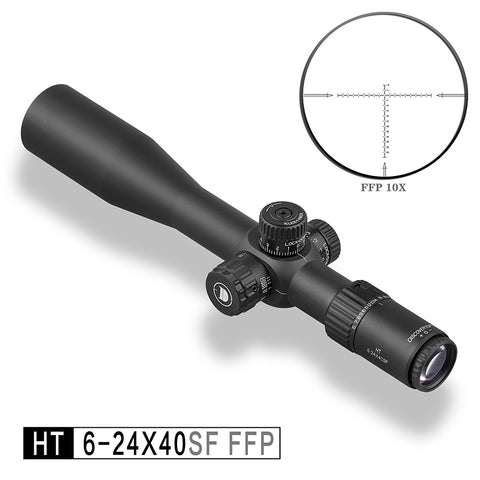 HT 6-24X40SF FFP Rifle Scope,1/4MOA,Diameter:1.18in