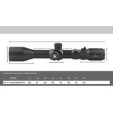 HT 4-16X44SFIR FFP 30mm Tube First Focal Plane Rifle Scope, Color: Black, Tube Diameter: 30