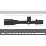 Pre-sale, shipping in May Discoveryopt 6-24x50mm 30mm Tube First Focal Plane Rifle Scope, Color: Black