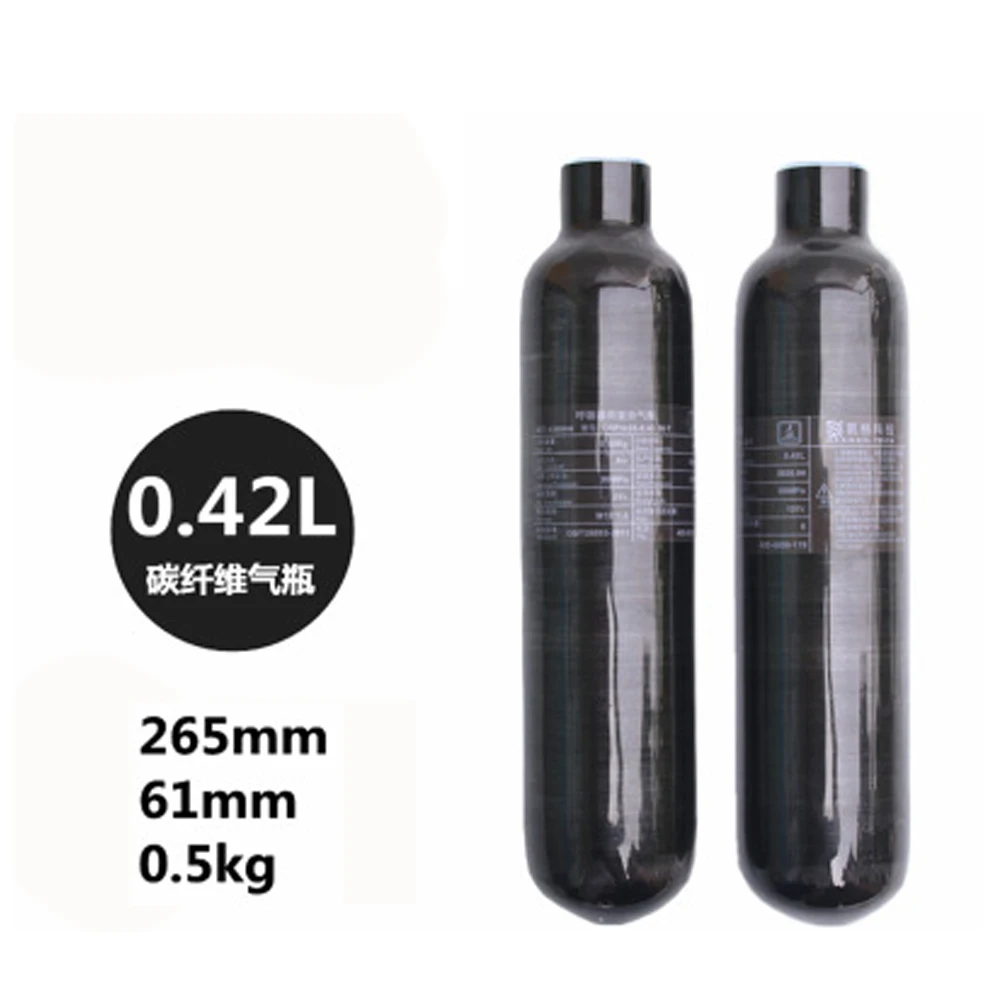Carbon fiber right-angle fitting, intervals 0.36 l, 0.42 l, 0.5 l, HPA, precious, 4500 psi, 300 bar, M18 x 1.5.