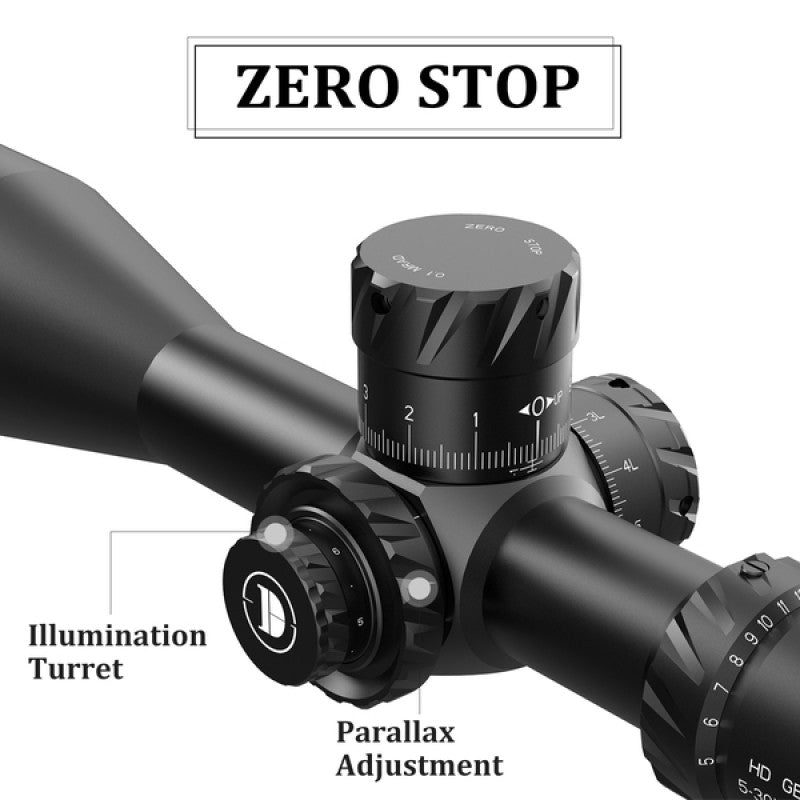 HD GEN II 5-30X56SFIR,SLT FFP IR-MIL ZEROSTOP Optics Scopes - DiscoveryOpt Rifle Scopes-UK -