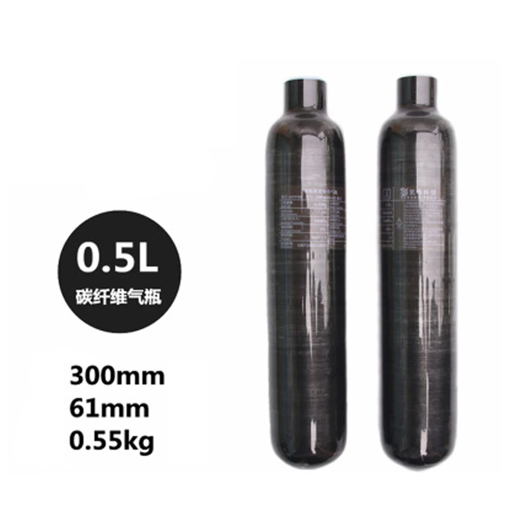 Carbon fiber right-angle fitting, intervals 0.36 l, 0.42 l, 0.5 l, HPA, precious, 4500 psi, 300 bar, M18 x 1.5.