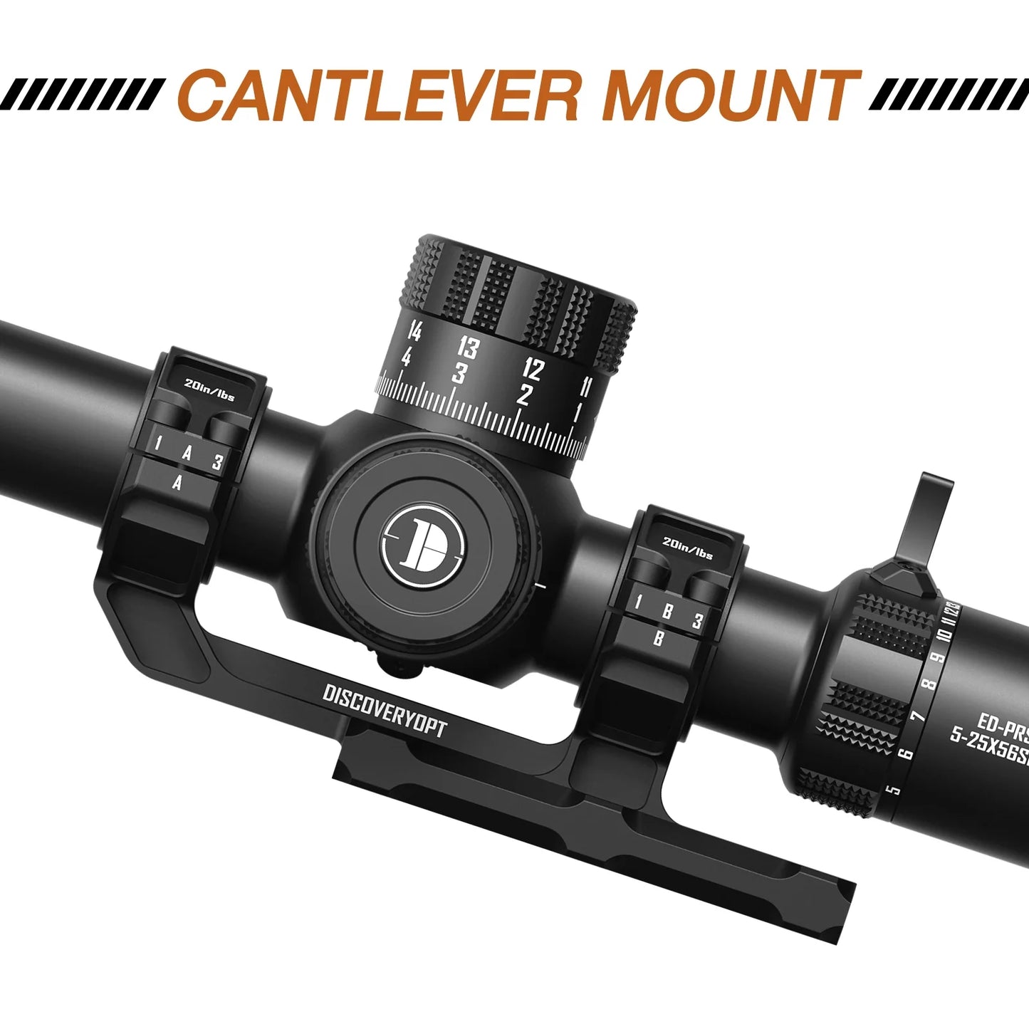 Multi-Compatible Cantilever Scope Mounts | One-Piece 0MOA 30/34MM Tube for Picatinny Rail