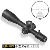 ED 4-20x52 Rifle Scope, 34 mm Tube, First Focal Plane, Color: Black / Free Shipping