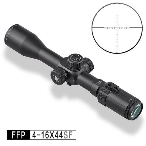 Riflescope Weapon Scope Discovery FFP 4-16x44SF FFP MOA or MIL Reticle