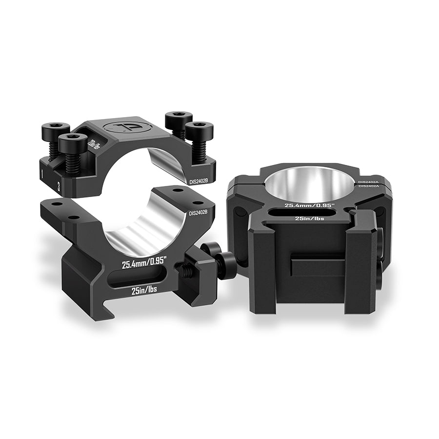 DISCOVERYOPT 6061 Aluminum Scope Rings – 25.4mm/30mm/34mm/35mm Tube | Fits 0.97"/1.26"/1.45" Scope Mount for Picatinny Rail