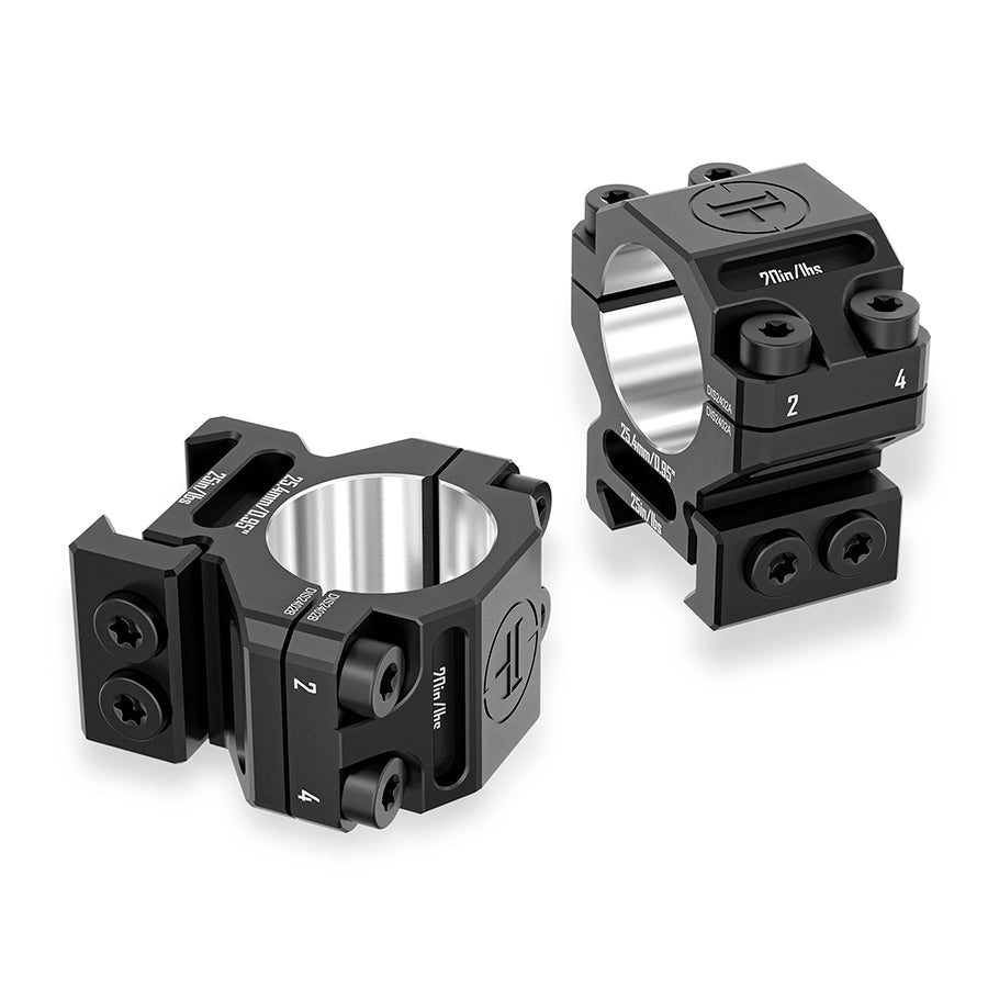 DISCOVERYOPT 6061 Aluminum Scope Rings – 25.4mm/30mm/34mm/35mm Tube | Fits 0.97"/1.26"/1.45" Scope Mount for Picatinny Rail