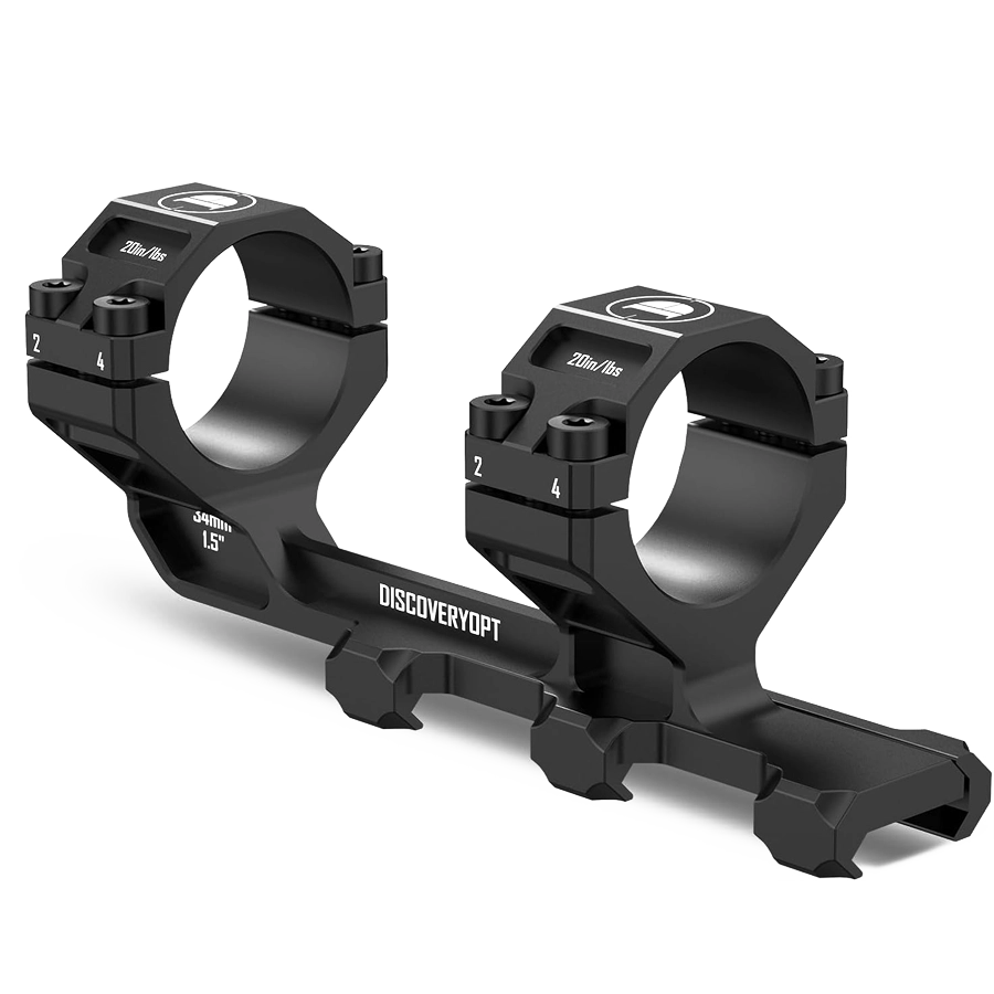 DISCOVERYOPT Cantilever Scope Mounts | One-Piece 0 MOA 34mm or 30mm Tube