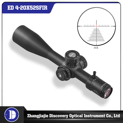 Ship from Poland ED 4-20x52 Rifle Scope, 34 mm Tube, First Focal Plane, Color: Black / Free Shipping