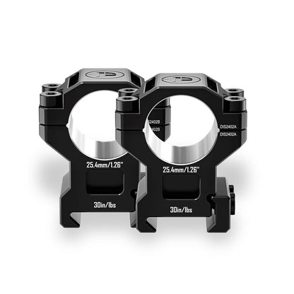 DISCOVERYOPT 6061 Aluminum Scope Rings – 25.4mm/30mm/34mm/35mm Tube | Fits 0.97"/1.26"/1.45" Scope Mount for Picatinny Rail