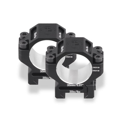 DISCOVERYOPT 6061 Aluminum Scope Rings – 25.4mm/30mm/34mm/35mm Tube | Fits 0.97"/1.26"/1.45" Scope Mount for Picatinny Rail