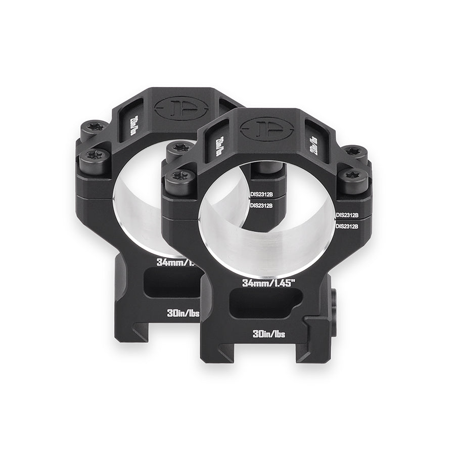 DISCOVERYOPT 6061 Aluminum Scope Rings – 25.4mm/30mm/34mm/35mm Tube | Fits 0.97"/1.26"/1.45" Scope Mount for Picatinny Rail