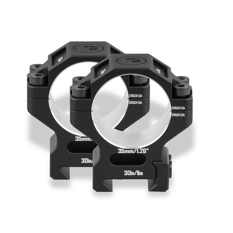 DISCOVERYOPT 7075 Aluminum Scope Rings – 25.4mm/30mm/34mm Tube | Fits 0.97"/1.26"/1.45" Scope Mount for Picatinny Rail