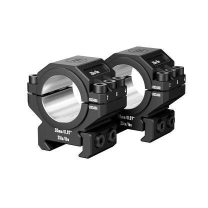 DISCOVERYOPT 6061 Aluminum Heavy-Duty Scope Mount – Fits 25.4mm & 30mm Tubes | 0.97"/1.26" Height | Picatinny Rail Compatible