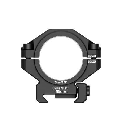 DISCOVERYOPT 6061 Aluminum Heavy-Duty Scope Rings – Fits 30mm & 34mm Tubes | 0.97"/1.26" Height | Picatinny Rail Compatible