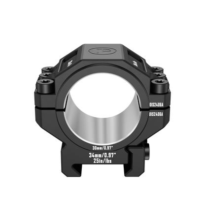 DISCOVERYOPT 6061 Aluminum Heavy-Duty Scope Rings – Fits 30mm & 34mm Tubes | 0.97"/1.26" Height | Picatinny Rail Compatible