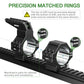 7075 Series Aluminum Heavy Duty Scope Rings -  Bubble Level & Picatinny Rail | 30mm or 34mm-Fits 0.85/1.05/1.25-inch Bases