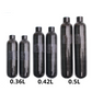 Carbon fiber right-angle fitting, intervals 0.36 l, 0.42 l, 0.5 l, HPA, precious, 4500 psi, 300 bar, M18 x 1.5.