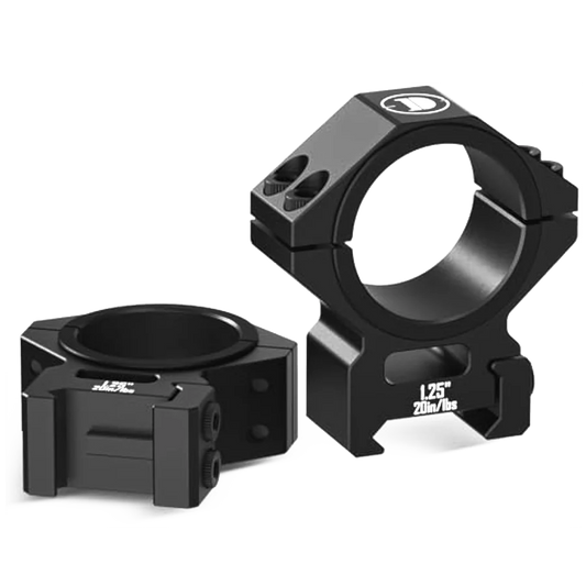 DISCOVERYOPT Multi-Compatible Mount for Picatinny Scope Rings for 25.4mm/30mm/34mm Tubes – 1.25" High Scope Rings