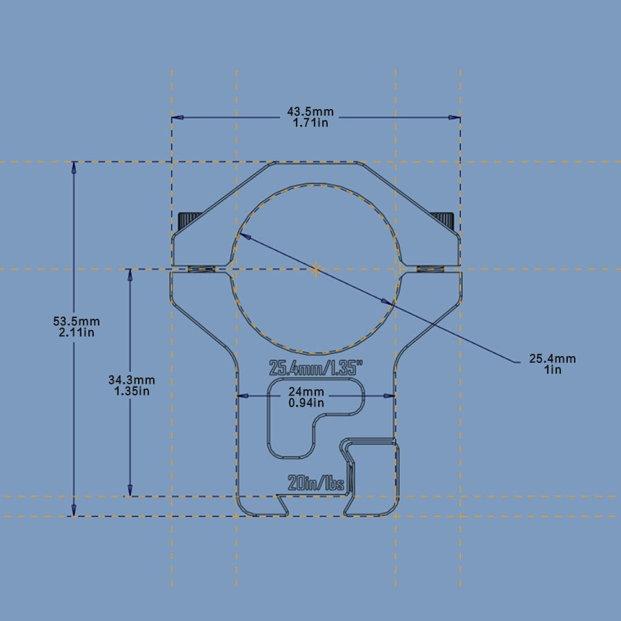 DISCOVERYOPT Dovetail Rails Scope Rings for 25.4mm＆30mm Tubes – 1.35" High | for Dovetail Rails