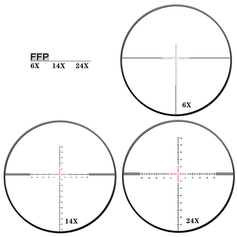 DISCOVERYOPT HT GEN II 6-24X44SFIR FFP-MOA Diameter:30MM Optics Scopes