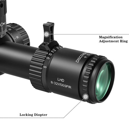 LHD 8-32X56SFIR FFP-MRAD/MOA-Z Diameter:34MM Optics Scopes