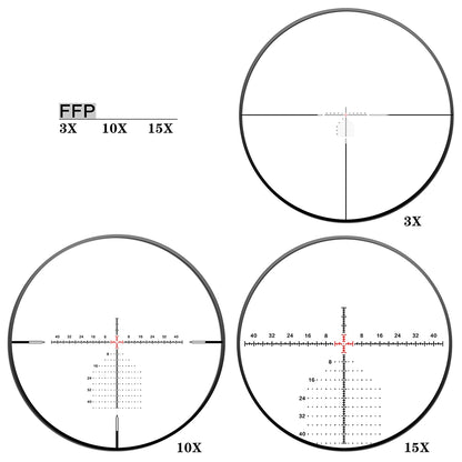 DISCOVERYOPT ED-LHT GENⅡ 3-15X50SFIR FFP-MRAD/MOA Diameter:30MM Optics Scopes