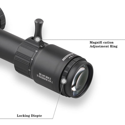DISCOVERYOPT ED-LHT GENⅡ 3-15X50SFIR FFP-MRAD/MOA Diameter:30MM Optics Scopes
