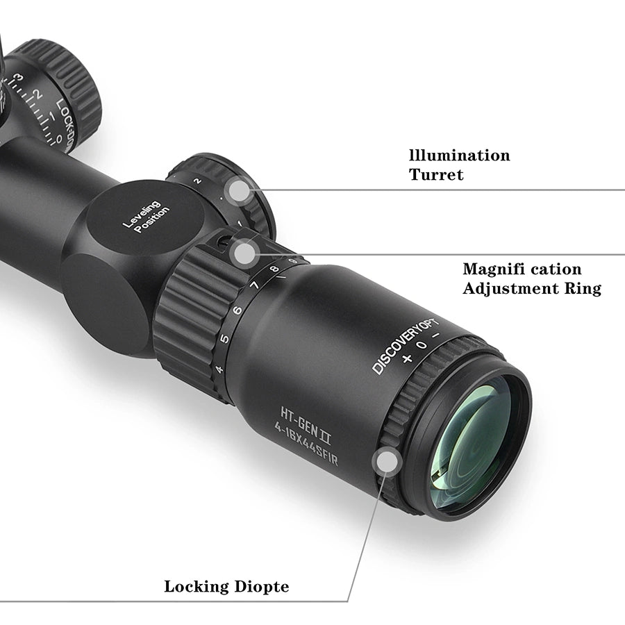 DISCOVERYOPT HT GENII 4-16X44SFIR FFP-MOA Diameter:30MM Optics Scopes