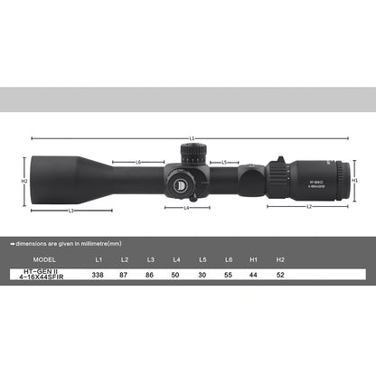 DISCOVERYOPT HT GENII 4-16X44SFIR FFP-MOA Diameter:30MM Optics Scopes