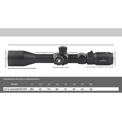 DISCOVERYOPT HT 6-24X44SFIR FFP-MOA Diameter:30MM Optics Scopes
