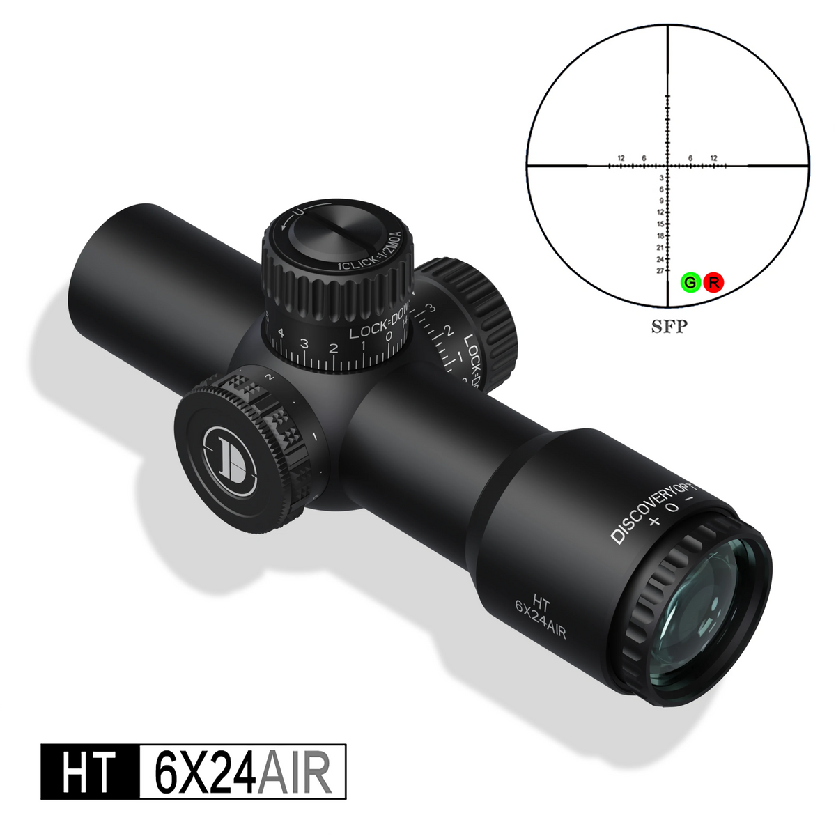 DISCOVERYOPT HT 6X24AIR-FFP-MRAD Diameter:30MM Short Optics Scope