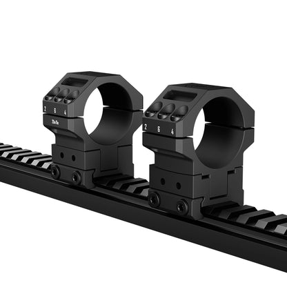 DISCOVERYOPT 7075 Aluminum Heavy Duty Angle-Adjustable 30/60/90 MOA Scope Rings – Fits 34mm Tube | 1.35" Height | Picatinny Rail Compatible