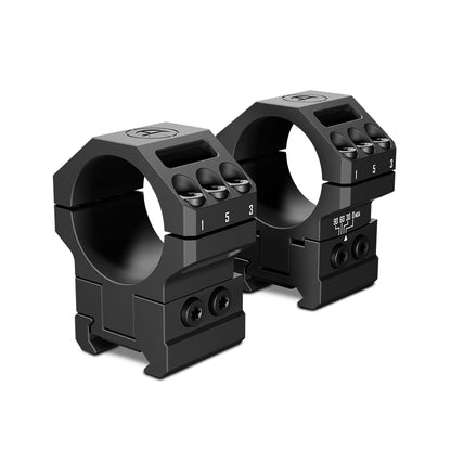 DISCOVERYOPT 7075 Aluminum Heavy Duty Angle-Adjustable 30/60/90 MOA Scope Rings – Fits 34mm Tube | 1.35" Height | Picatinny Rail Compatible