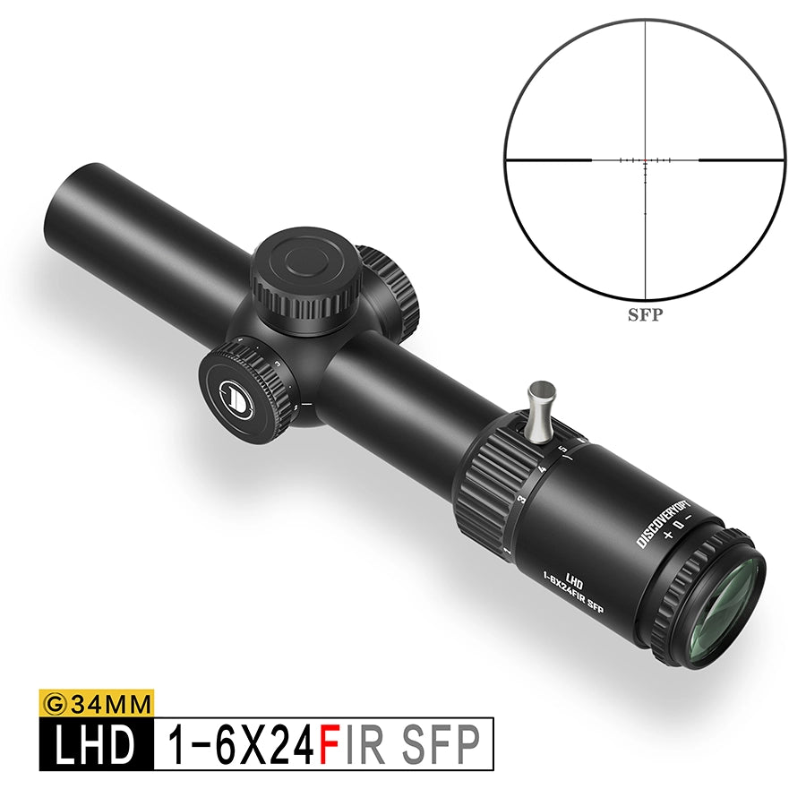 DISCOVERYOPT LHD 1-6X24SFIR SFP-MOA LPVO Diameter34MM Fiber Reticle Scopes