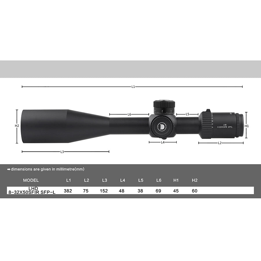 DISCOVERYOPT LHD 8-32X50SFIR SFP-L-MOA Tube Diameter:30MM Optics Scopes