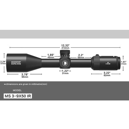 DISCOVERYOPT MS 3-9X50IR-SFP-MOA Diameter:25.4MM Optics Scopes
