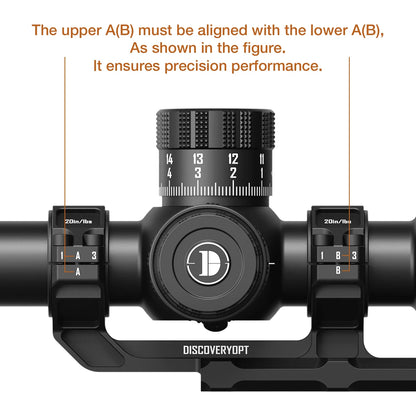 Multi-Compatible Cantilever Scope Mounts | One-Piece 0MOA 30/34MM Tube for Picatinny Rail