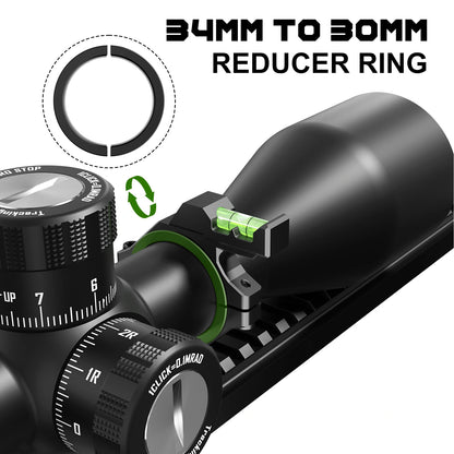 DISCOVERYOPT Multi-Compatible Scope Bubble Level | Fits 25.4mm/30mm/34mm Tubes | Precision Alignment Tool
