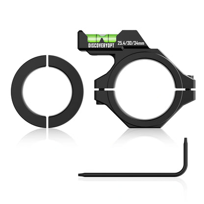 DISCOVERYOPT Multi-Compatible Scope Bubble Level | Fits 25.4mm/30mm/34mm Tubes | Precision Alignment Tool