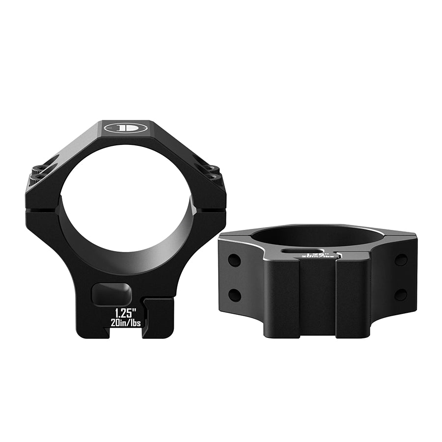 DISCOVERYOPT Multi-Compatible Mount for Dovetail Rails Scope Rings for 25.4mm/30mm/34mm Tubes – 1.25" High Scope Rings