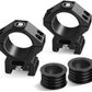 Dual Compatibility Rings | Picatinny & Weaver | 1in/30mm/34mm Tube