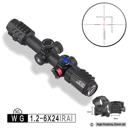 WG 1.2-6X24IRAI SFP-MOA Diameter:30MM Tactical Optics Scopes