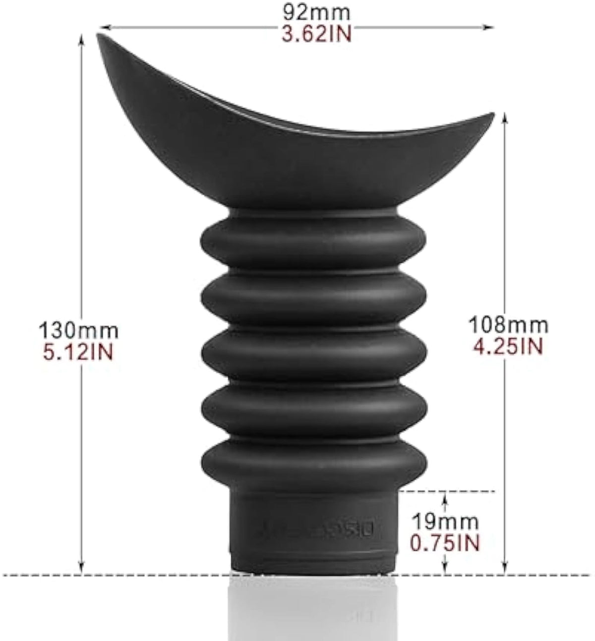 DISCOVERYOPT Rubber Eyecup | Ocular Lens Extender Cover Outer Diameter: 38-48 mm