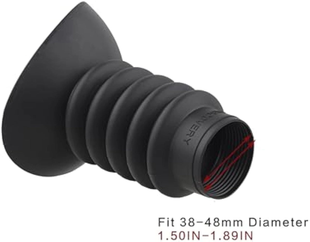 DISCOVERYOPT Rubber Eyecup | Ocular Lens Extender Cover Outer Diameter: 38-48 mm