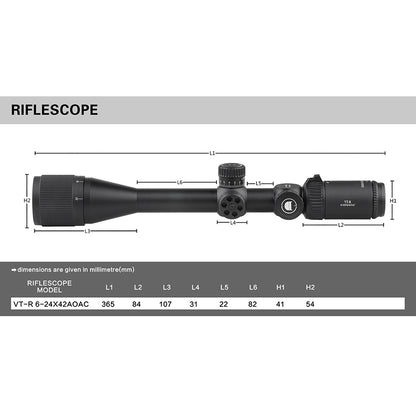 VT-R 6-24X42AOAC-MOA Diameter:25.4MM Short Optics Scope