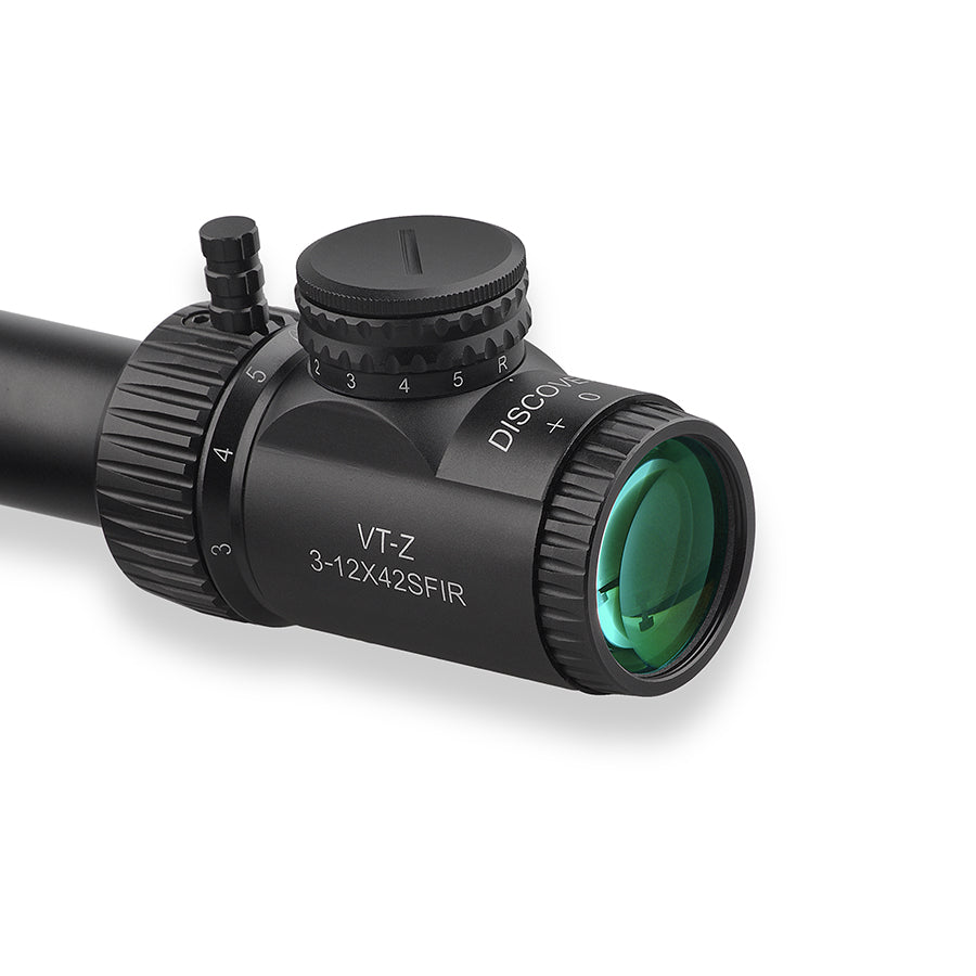 Illuminated Discovery Rifle Scope 3-12 4-16 6-24 Magnification Side Wheel 2 sizes Glass Etched