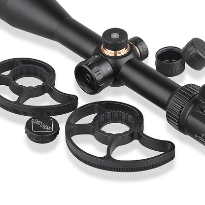 3-12 4-6 6-24 x42 Illuminated Side Parallax Wheels in 2 Sizes Wired Reticle .22 Rifle Scope PCP Hunting