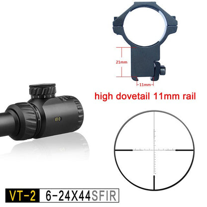 6-24 Sights Scopes Discovery Illuminated for 308 Gun Rifle Optional 3 Kinds of Reticles Glass Etched Reticle
